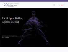 Tablet Screenshot of festiwaltanca.ladek.pl